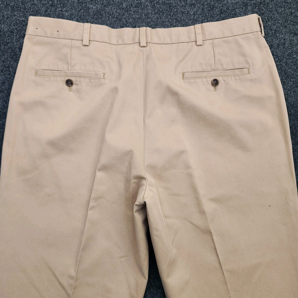 Brooks Brothers Mens 40x32 Khaki Advantage Chino Clark Casual Pants Office - Picture 3 of 10